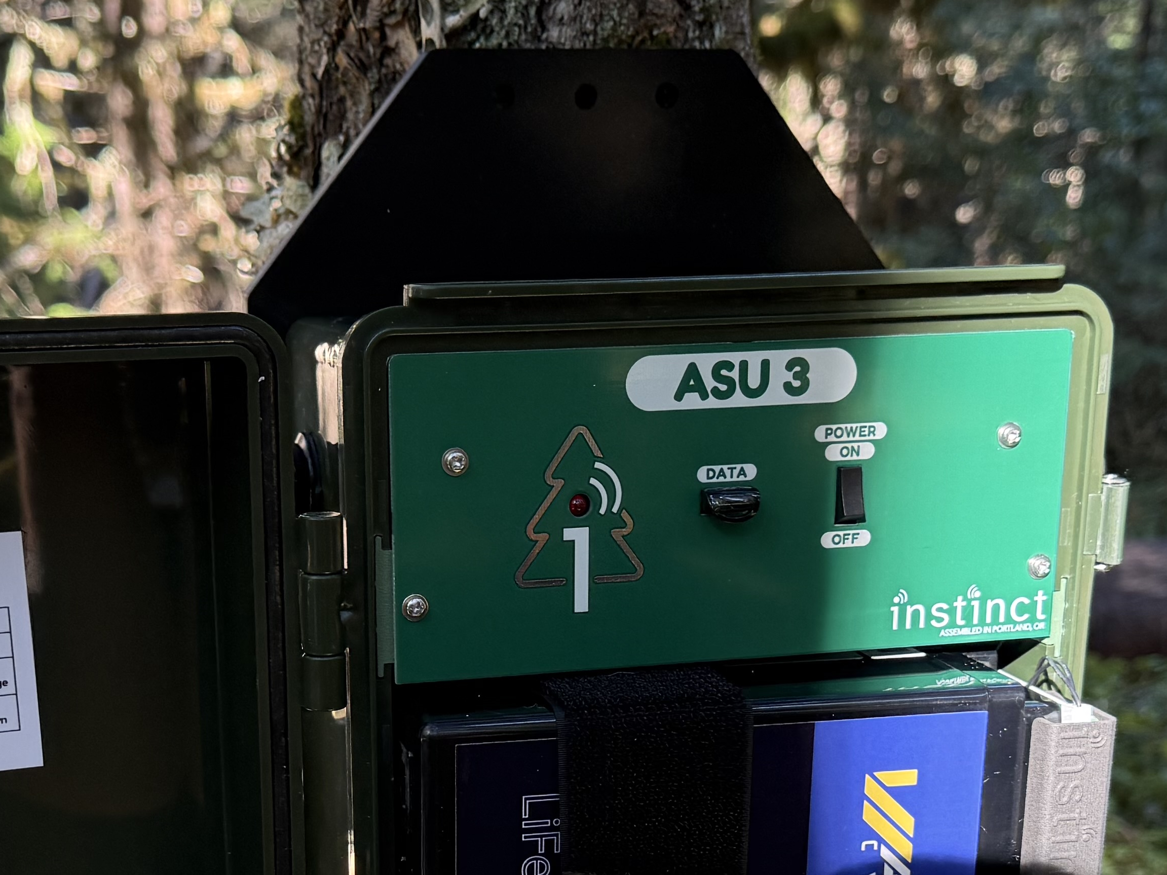 Close-up of ASU 3 internal components